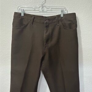 Classic Wrangler Rancher Polyester  Brown Pants